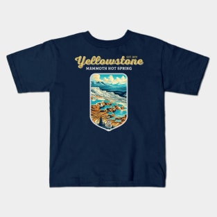 USA - NATIONAL PARK - YELLOWSTONE Mammoth Hot Springs - 3 Kids T-Shirt